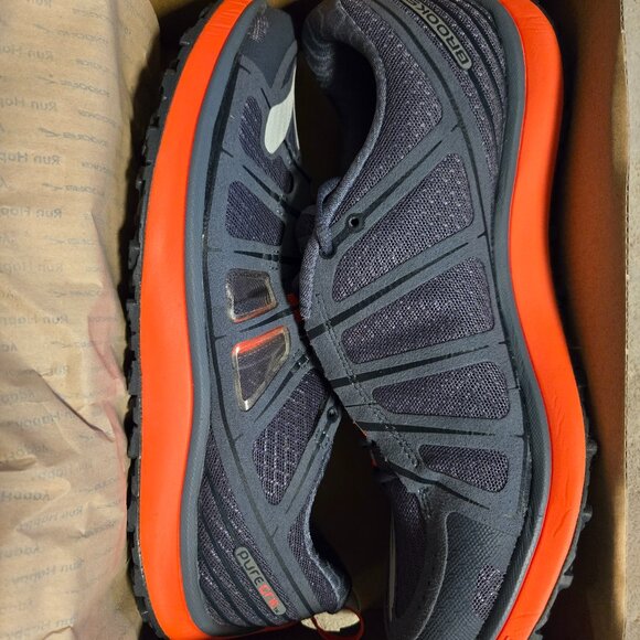 Brooks PureGrit 2 All Terrain Denim Ombre/Coral Split-Toe Trail Run Hiker 120133 - Picture 15 of 16